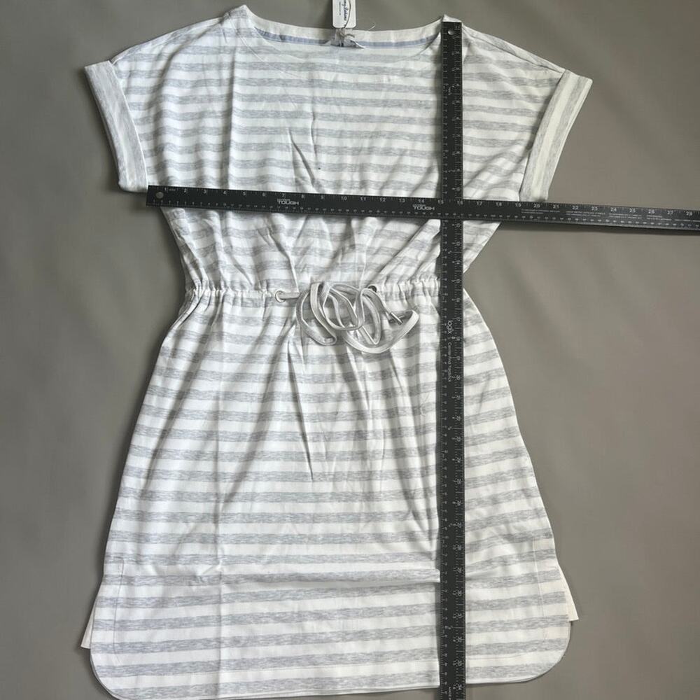 TOMMY BAHAMA Women's Short Sleeve Amira Stripe Short Dress Size M Grey (New) - Picture 2 of 8